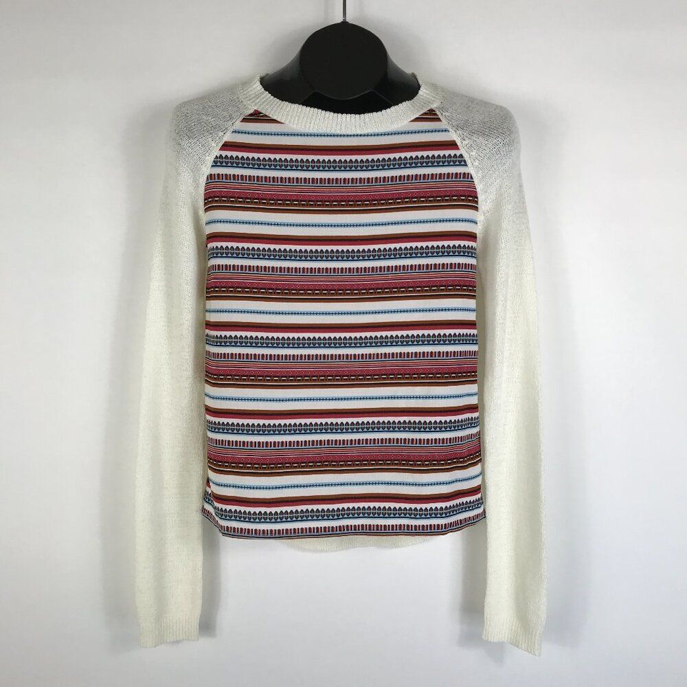 THML Striped Long Sleeve Sweater Women's XS Crew Neck Pullover Casual Winter